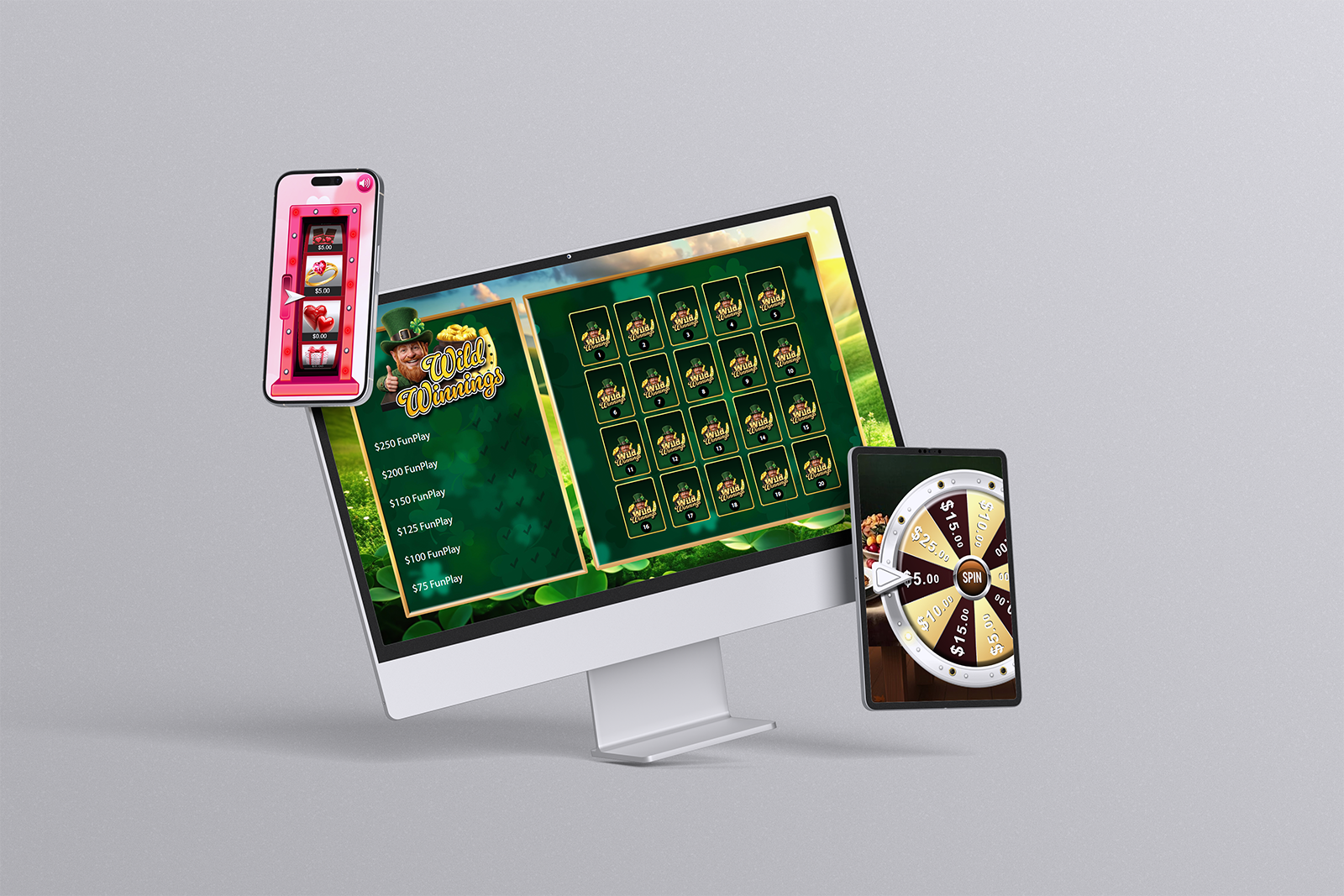 Promo on Demand games played on customer mobile devices