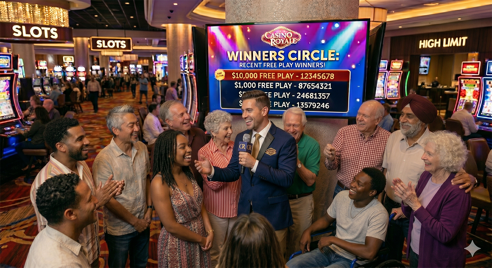 Promo on Demand displays throughout a casino property